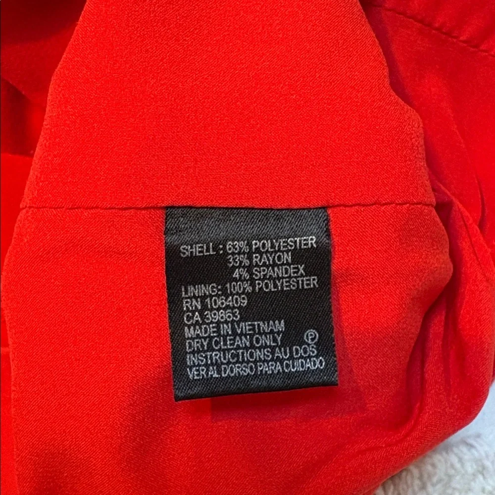 Elegant Red Sleeveless Dress TAHARI Arthur Levine size 10 above knee - Picture 9 of 9